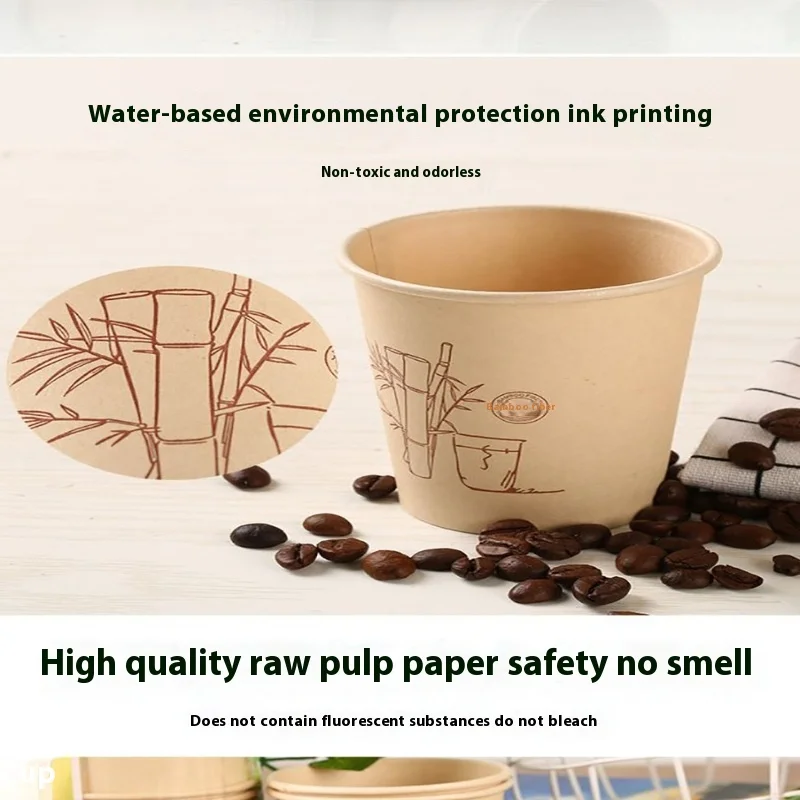 Description Picture 4 of item100% Biodegradable 50 Pcs Disposable Soup Bowls Paper Bowls for Hot Soups Appetizers Household Food Containers Kitchen Storage