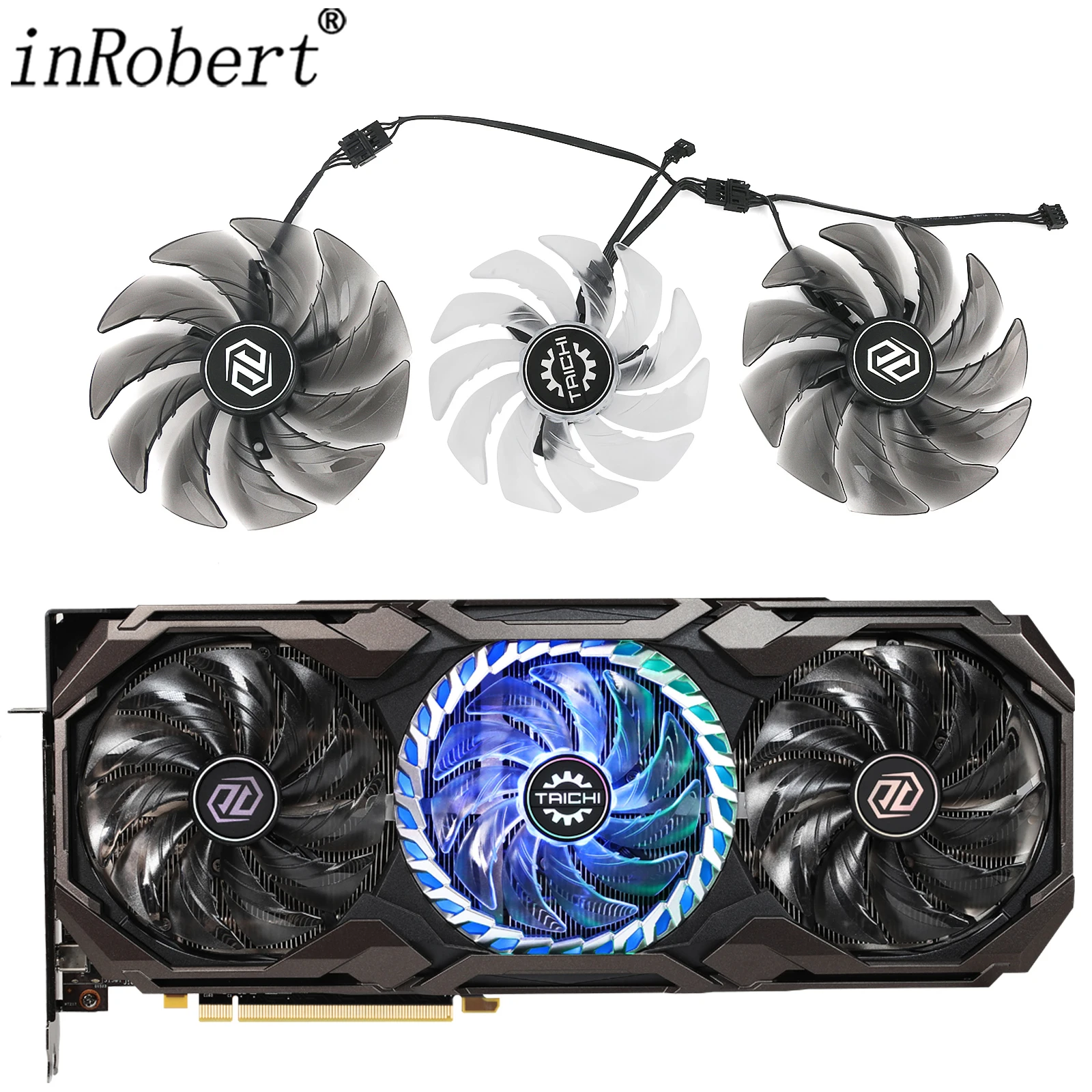 Ventola Gpu 95Mm Fdc10U12S9-C 85Mm Fdc10H12S9-C Rx6800 Per Ventola Di Ricambio Per Scheda Grafica Asrock Amd Radeon Rx 6800 Xt Taichi X