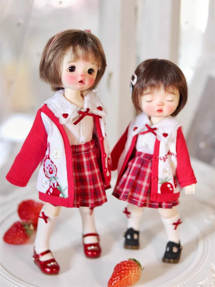 

Одежда для кукол BJD для кукол 1/6 года Yosd, милая куртка, юбка, рубашка, носки, маленькие аксессуары для кукол 1/6 года (женская одежда)
