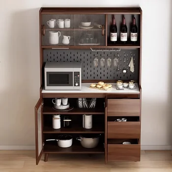 Modern Storage ตู้ไม้ Complete แผ่นระดับเต็มสูงตู้ครัวตู้เสื้อผ้า Nordic หรูหรา Armoire De Rangement เฟอร์นิเจอร์ 1