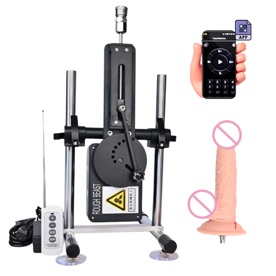 ROUGH BEAST 360° Mute APP Control Sex Machine for Women Love Machine With Vac-u-Lock Dildo Attachments Pumping Gun Sex Toy 70W