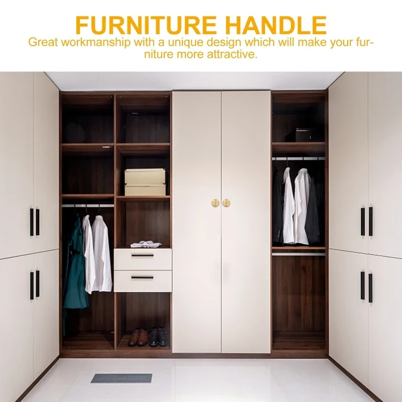 Description Picture 3 of item2 Sets Useful Door Knobs Kitchen Cupboard Drawer Sturdy Cabinet Handles