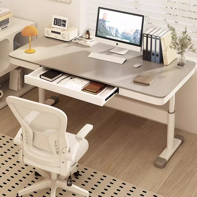 Lifting Student Office Desk Drawers Storage Standing Bedroom Floor Computer Desks European Vanity Mesa De Computador Furniture 1