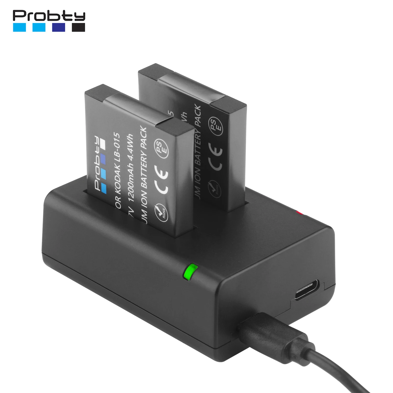 Bateria Robusta Impermeável para Câmera Digital Carregador Usb de Canais para Kodak Pixpro Wpz2 1200mah Lb015 Lb015