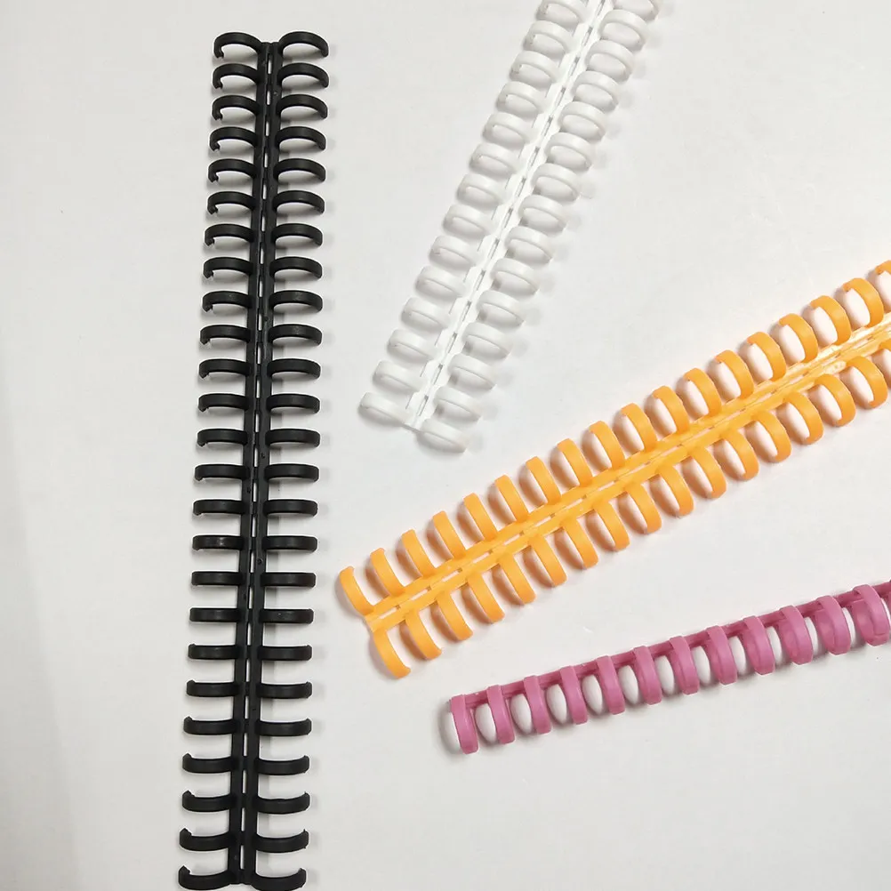 5Pcs 12Mm 블랙 30홀 북 바인딩 힌지 스트립 헤비 듀티 루스 리프 노트북 DIY 오거나이저 수리 키트 바인더용