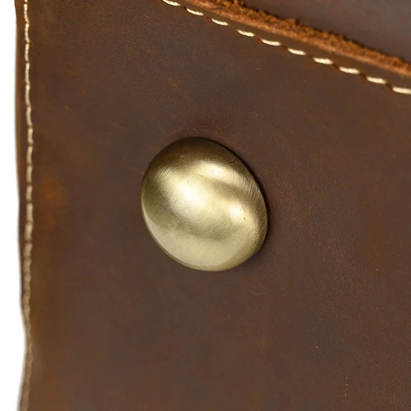 Brown Leather Duffle Bag For Men