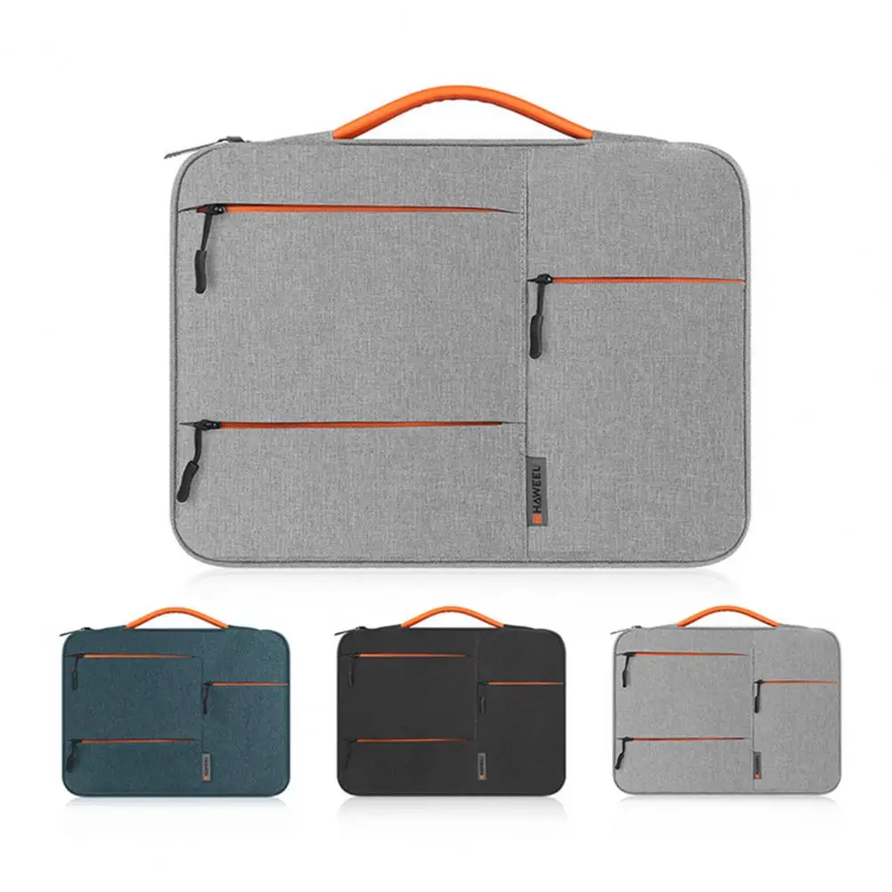 

Laptop Sleeve Convenient Anti-scratch Plush Lining Notebook Computer Bag Pouch for Office