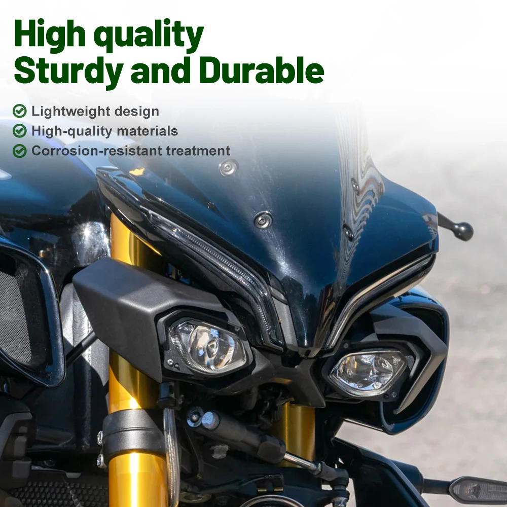 YAMAHA MT-10 SP MT 10 2022+ 용 헤드 라이트 슈라우드 헤드 라이트 보호 커버 슈라우드 페어링 카울 키트 오토바이 액세서리