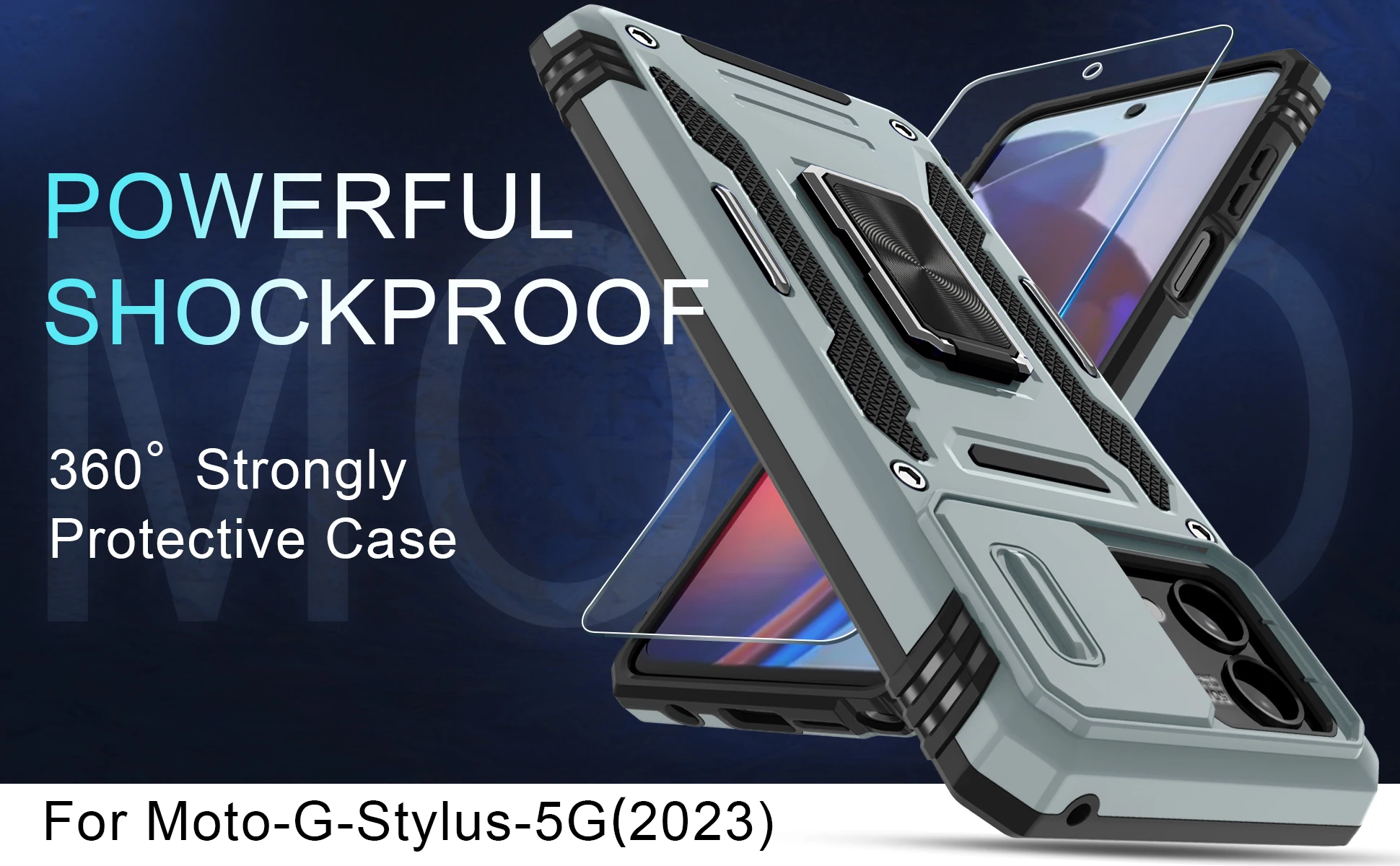Slide Camera Case For Moto Stylus 5G 2023 EDGE 30 Neo E13 G42 G73 G53 G13 G32 G Power Shockproof Heavy Duty Kickstand_voghion.com