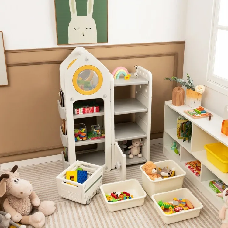 Multipurpose Kids Toy Chest & Bookshelf 3