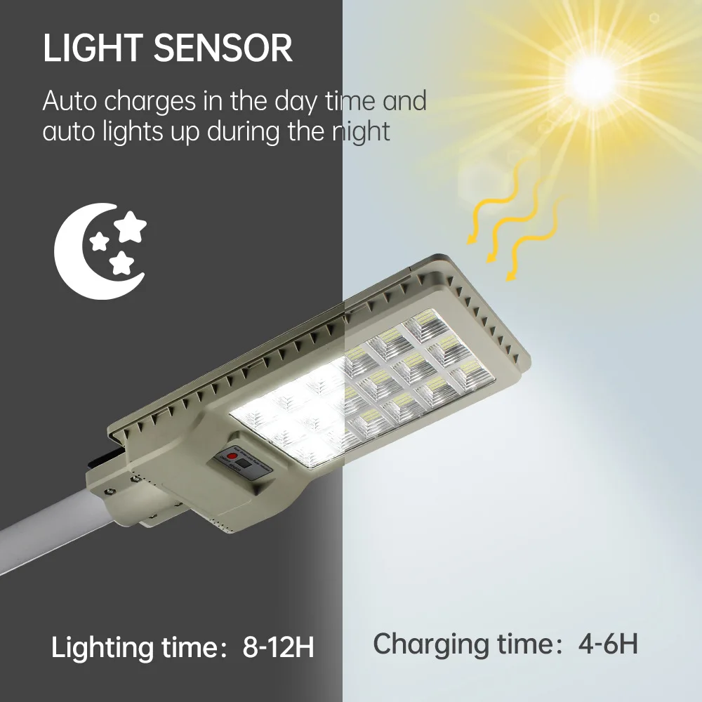 

LED Solar Street Light Integrated Outdoor Photoelectric Radar Induction 200W400W600W High-power Lighting Villa Garden Wall Light