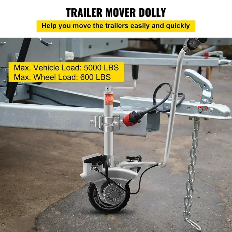 JH 12V Traction Bracket Car Electric Mover Trailer RV Quick Move Tool 350W Motor
