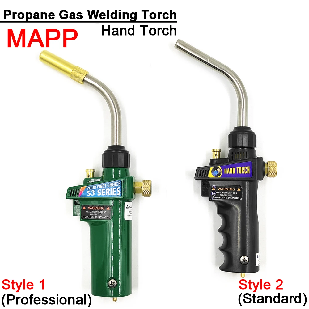 MAPP Braze Welding Torch Propane Gas Torch Piezo Trigger Ignition