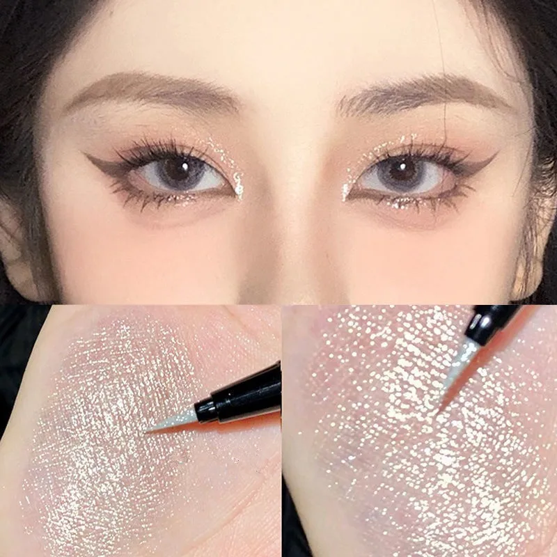 Eyeshadow Pencil DIKALU Flash Breaking Drill Lying Silkworm Pen Eyeliner Natural Long-Lasting