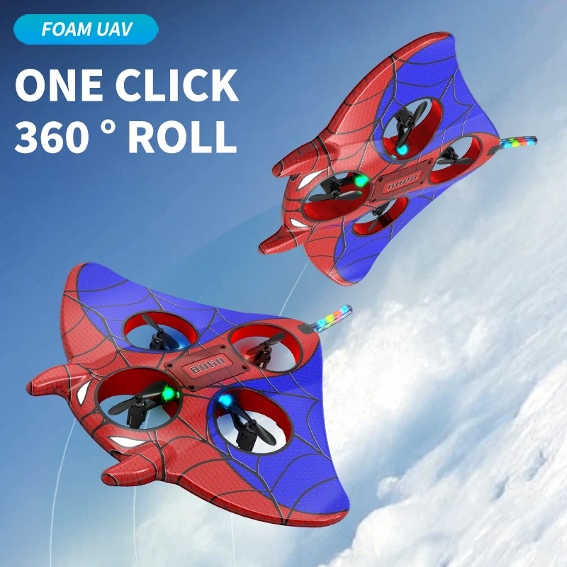 New Shatterproof Stunt Rolling Spider Manta Ray Foam Drone Children Toy Quadcopter Mode