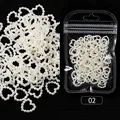 02 Beige Heart 50pcs