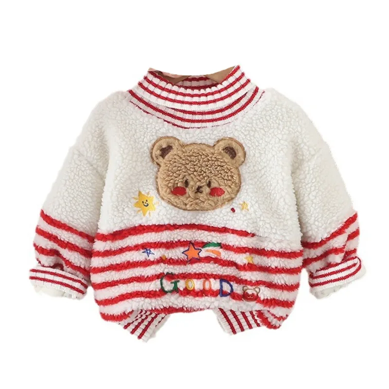 

New Winter Baby Clothes Kids Girls Clothing Children Boys Fashion Thicken Warm T-Shirt Toddler Casual Costume Infant Sportswear