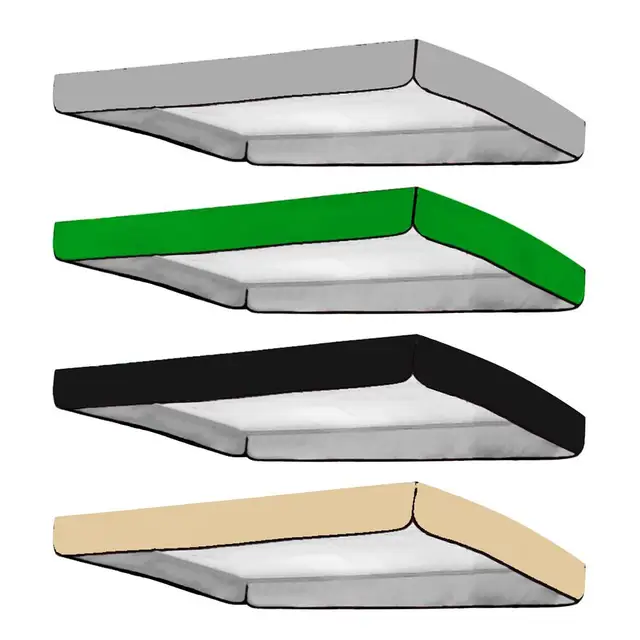 Copertura Per Dondolo Da Giardino - Baldacchino Impermeabile 164x114 Cm, Poliestere, Per 2/3 Posti - Foto 10