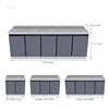 Stainless Steel Waterproof Kitchen Cabinets Household Furniture Rental House Kitchen Cabinet Kitchen Storage Sink Stove Cabinet 6