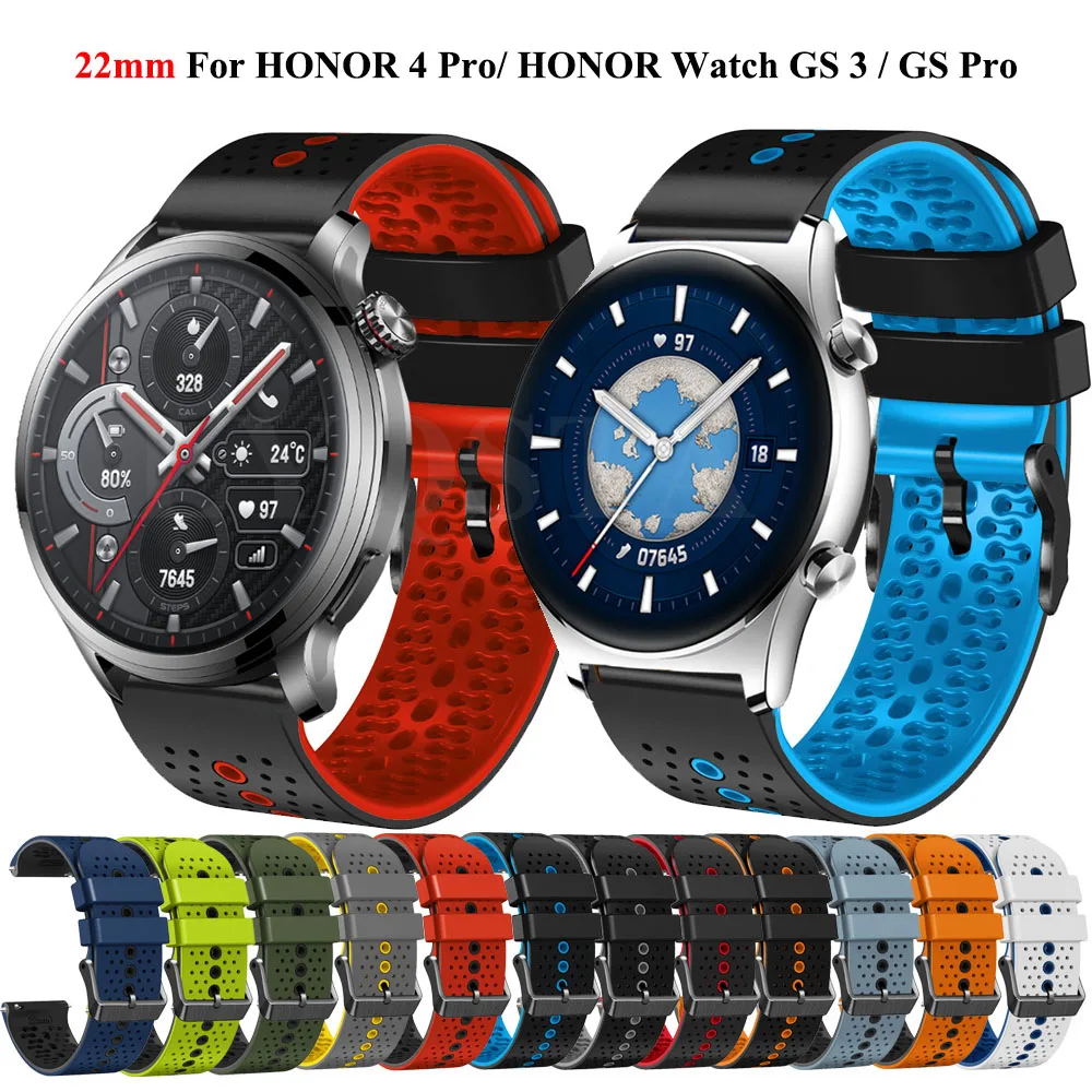 Nuovo Cinturino In Silicone Da 22Mm Per Honor Watch 4 Pro Magic Watch2 Bracciale Sportivo Da 46Mm Per Honor Watch Gs 3/Gs Pro Smart Watch