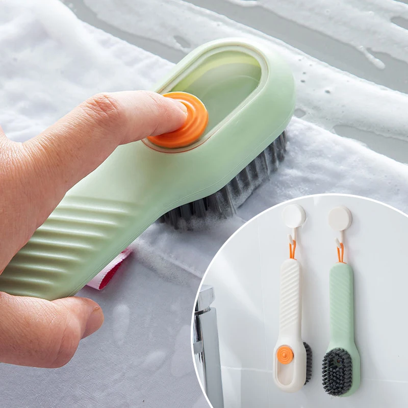 

Multifunctional Automatic Discharge Liquid Shoe Brush Cleaner Soap Dispenser Cleaning Brush for Footwear Household Cleaning Tool