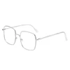 Big Size Square Myopia Glasses for Women Men Eyeglasses Metal Frame Prescription Eyewear 0~-6.0 Diopter 5