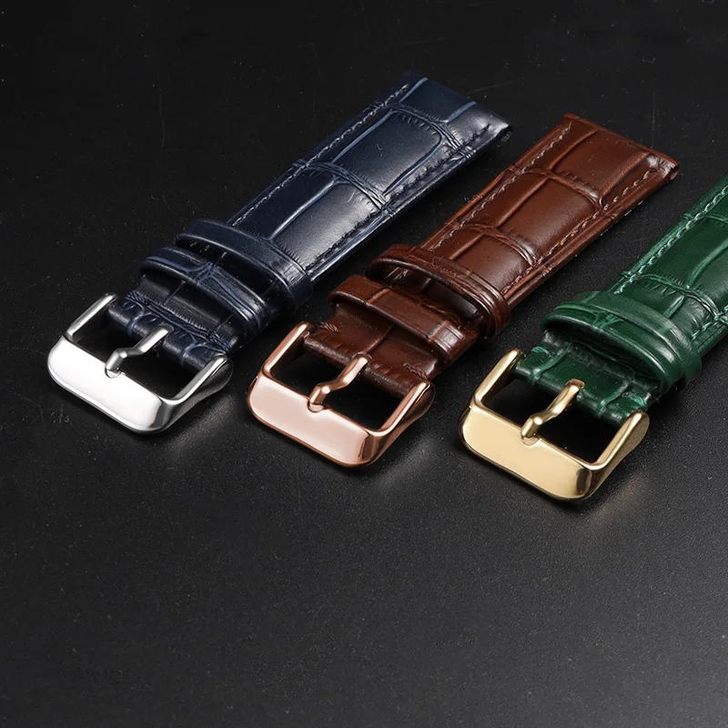 Premium Genuine Calfskin Leather Watch Band - Quick Release Strap