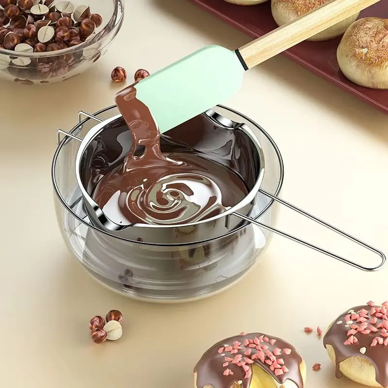 Chocolate Warmer Bakeware Wax Candle Candy Melts Double Boiler Metal Stainless Steel Melting Bowl