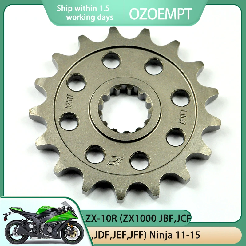 

Передняя Звездочка мотоцикла OZOEMPT 525-17T, применяется к KLV1000 ZX-10R (ZX1000 C1-C2) Ninja,(ZX1000 JBF,JCF,JDF,JEF,JFF) Ninja