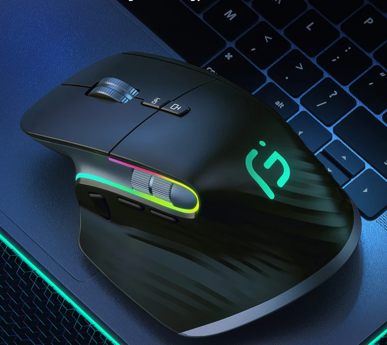 bluetooth computer mouse KuWFi Wireless Mouse Bluetooth5.0+2.4GHz Dual Mode USB Gaming Mouse Ergonomic Rechargeable Silent  Vertical Mice for Computer best computer mice