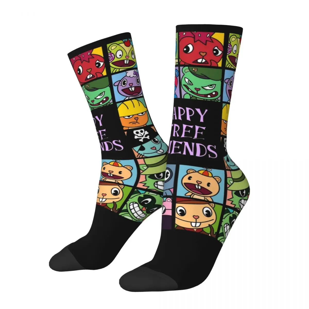 

Happy Tree Friends Gift Crew Socks Product for Unisex Sweat Absorbing Dress Socks