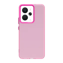 Frosted Matte Translucent Phone Case with TPU Edges for Realme 14 (Red)