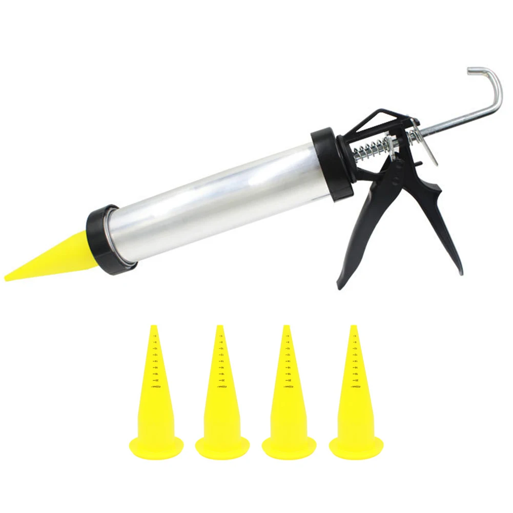 Sausage Maker Bait Fishing Aluminum Fishing Boilie Making Gun with 4pcs Spare Nozzles Fishing Lure Accessories Tackle