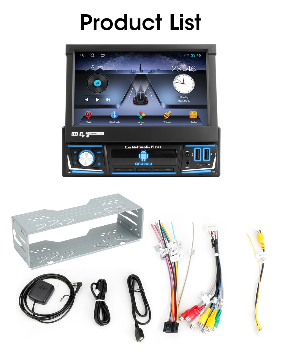 Srnubi Android 11 Universal Car Radio 1 Din 7