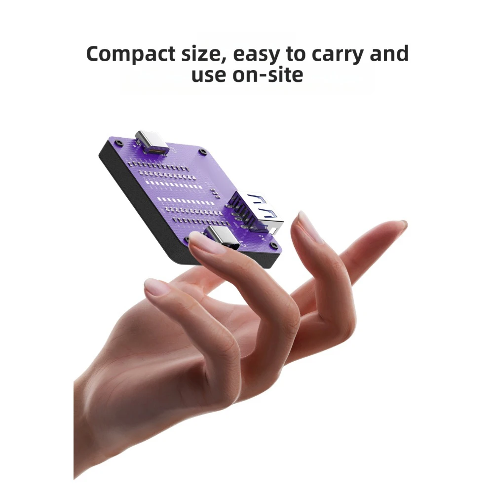 USB-C 케이블 테스터 TC24 TypeC 케이블 테스터(듀얼 엔드 지원 및 24핀 포함) 전자제품 수리 및 유지보수 테스트용