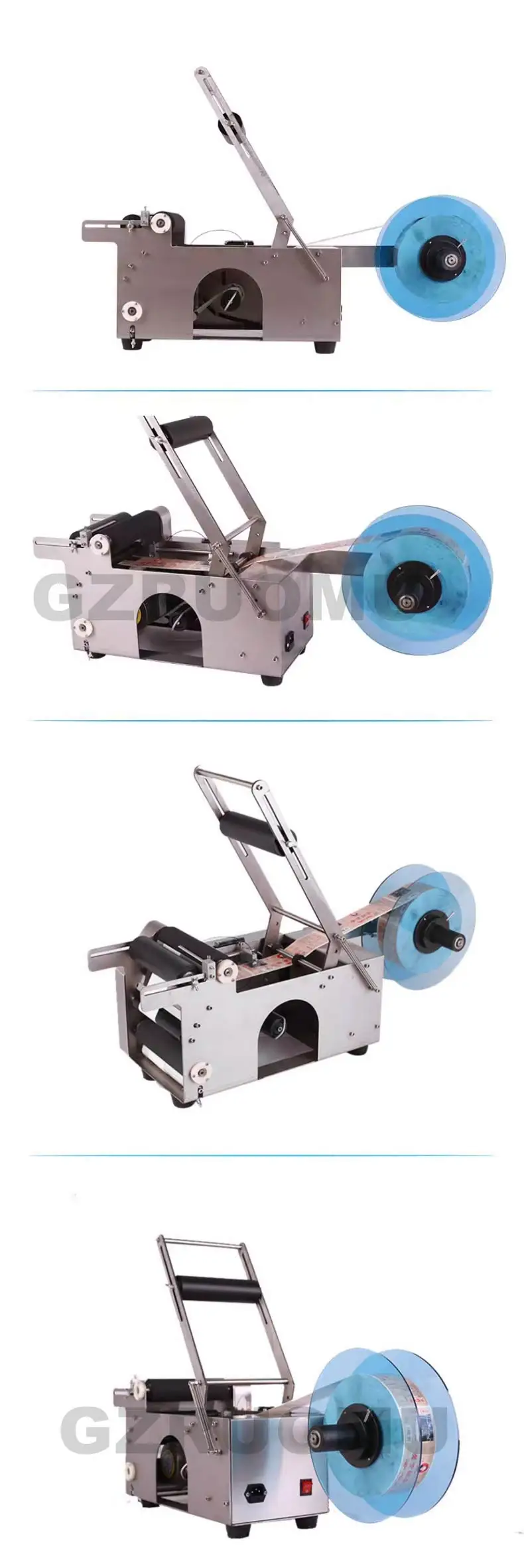 Semi-automatic Labeling Machine Round Bottle Stainless Labeling Machine Self-adh