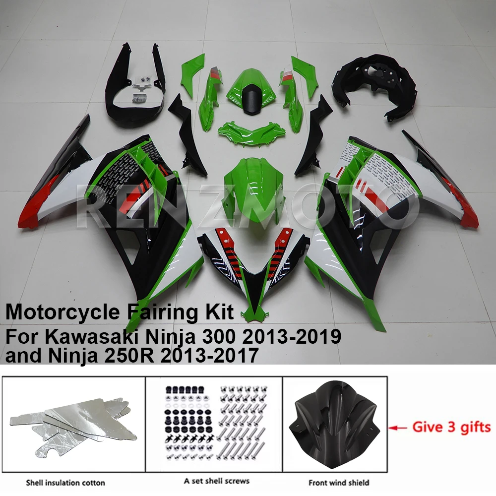 

Обтекатель для Kawasaki Ninja 250R 300 13-19, комплект для мотоцикла, декоративная пластиковая защитная пластина, аксессуары, оболочка