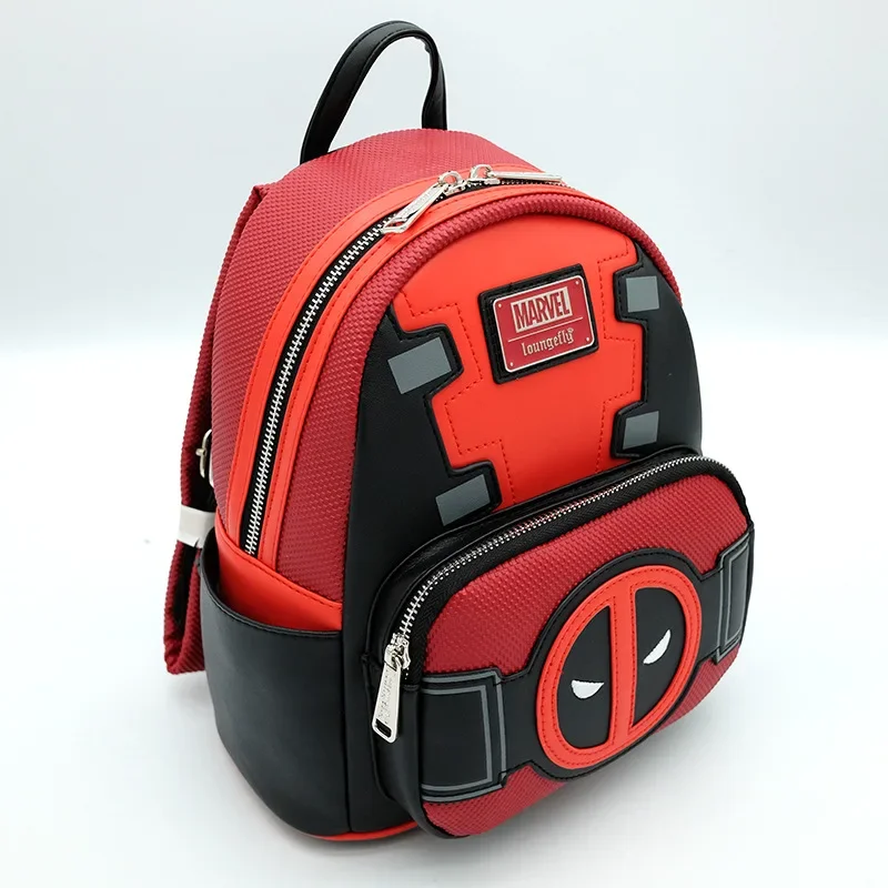 MINISO Disney Loungefly New Deadpool School Bag Avengers Children's Backpack Travel Backpack Men's and Women's School Bag