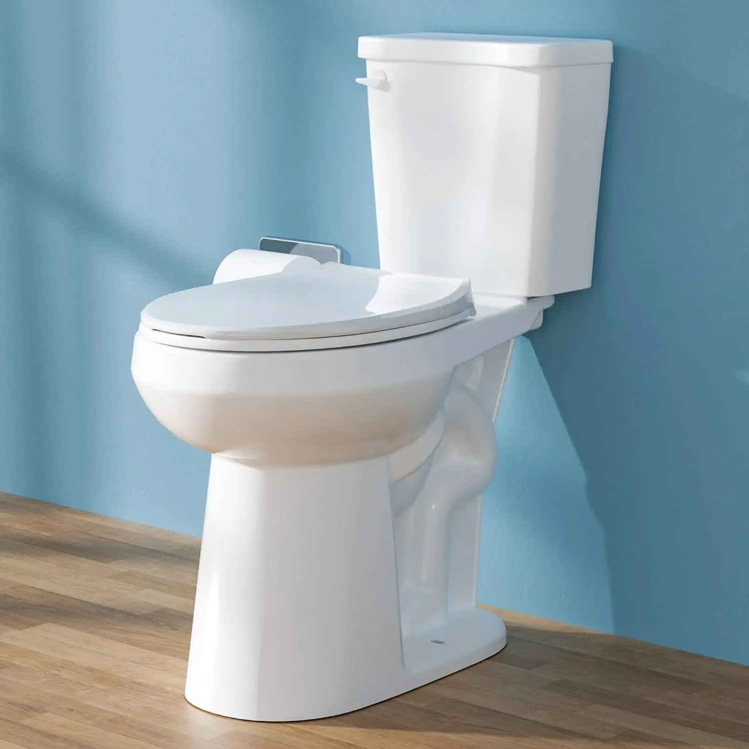 21 Inch Tall Toilet for Seniors Extra High Toilet Comfort Bowl Height Seat Height 22" Two-Piece Single Flush 1.28 GPF