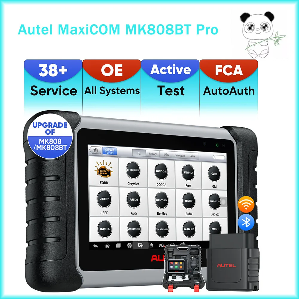 Autel MaxiCom MK808BT Pro Automotive Diagnostic Tool Full Systems OBD2  Scanner