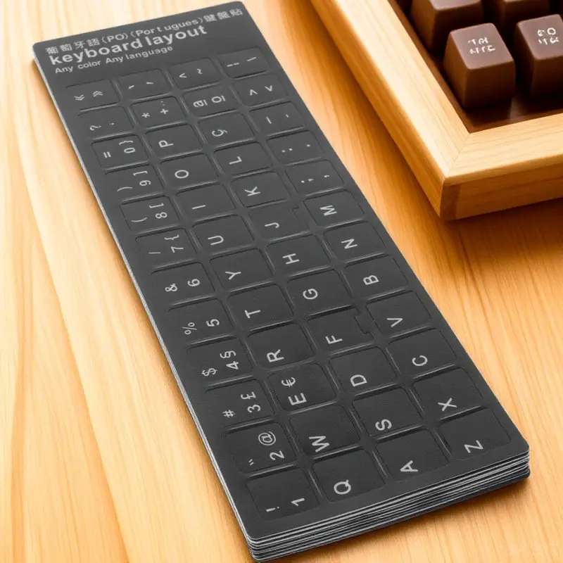 10Pcs 키보드 스티커 디자인 다국어 교체 키보드 스킨 노트북 노트북에 범용적으로 적합