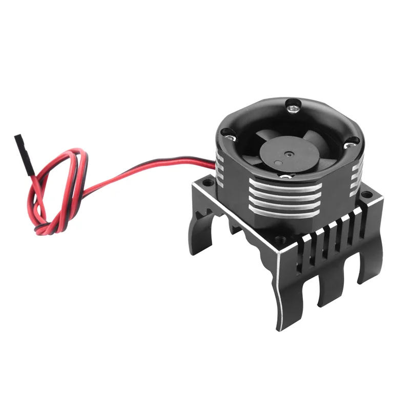 AEE7-42Mm 모터 냉각 팬 방열판 (LED 조명 포함) Traxxas 1/10 E-Maxx E-Revo Summit Arrma 1/8 Kraton Talion Typhon 용