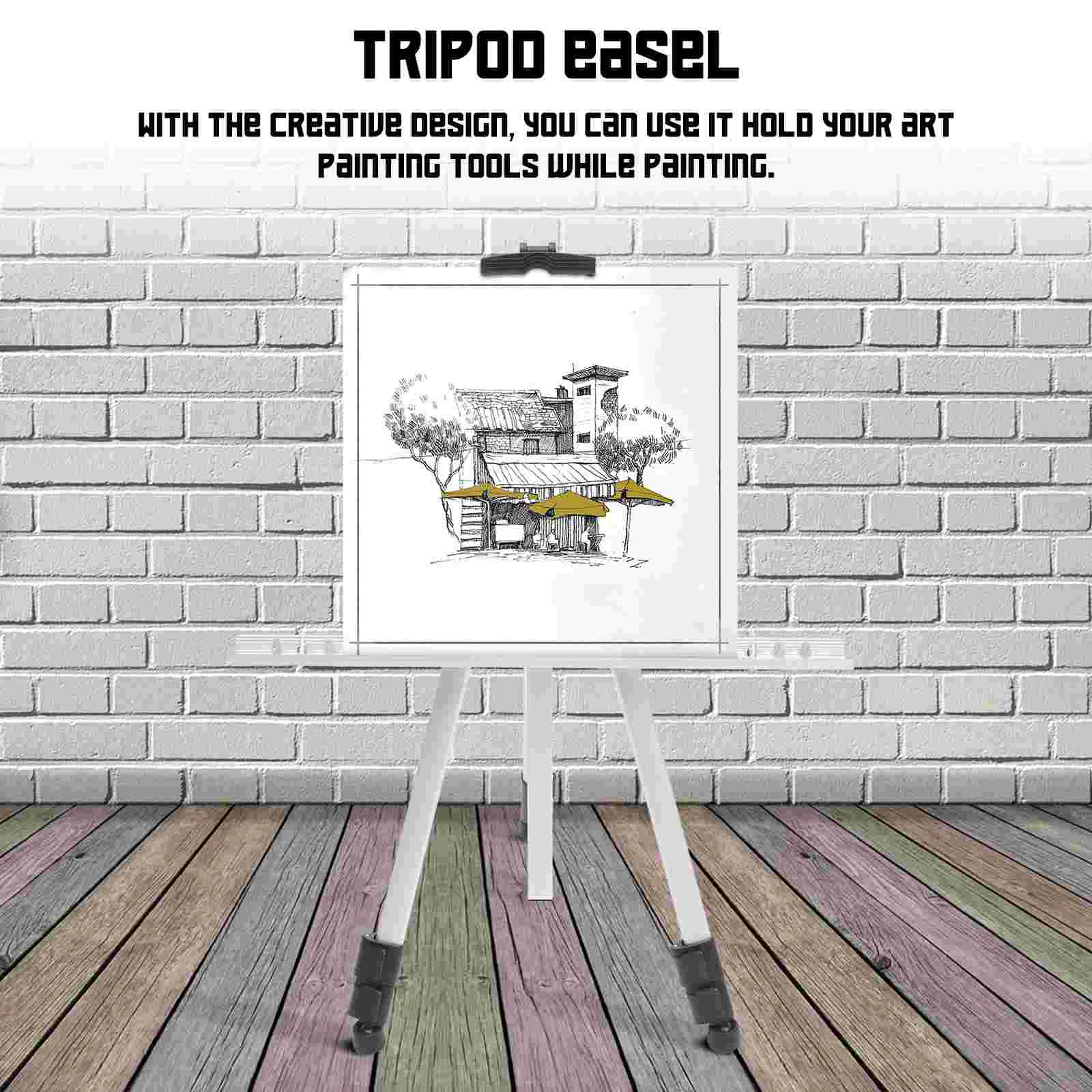 Folding Easel Adjustable Stand Poster Display Wear Resistant Tripod Whiteboard Painting Supply Household School Supplies