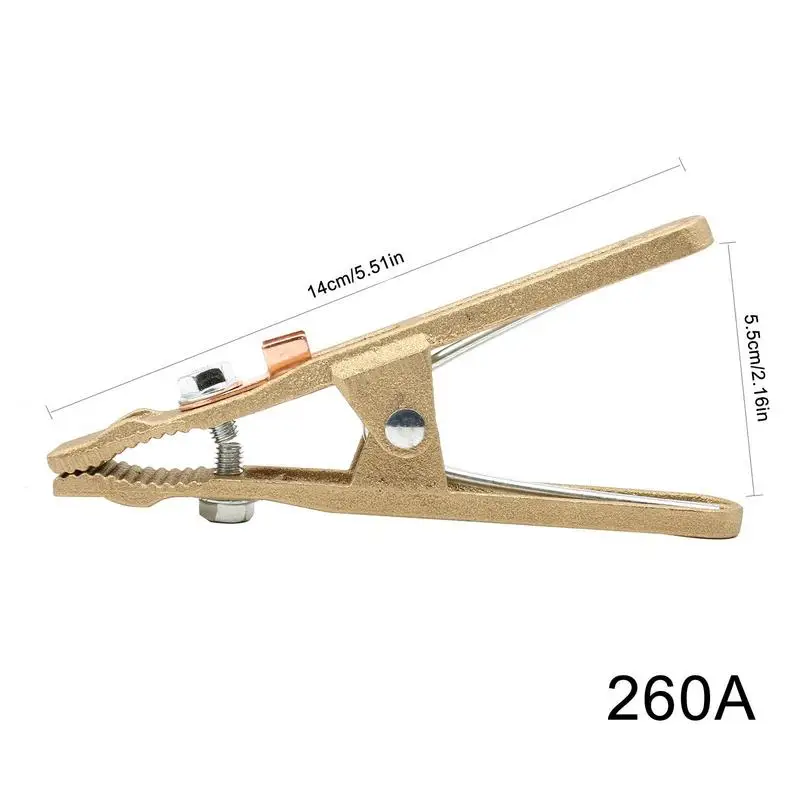Ground Clamp For Welder A-Shape Soldering Earth Clip 260/300/500A Welding Ground Copper Clamp For Welder MIG MMA TIG ARC