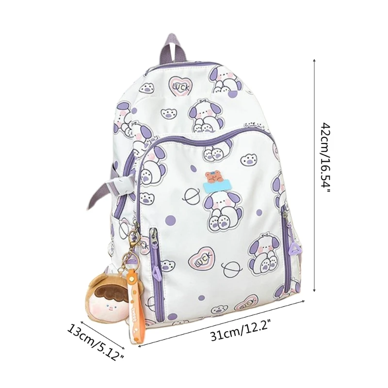 Large Capacity Backpack for Women Students School Bookbag Girls Backpack Fashion Cartoon Daypack Laptop Bag Ins