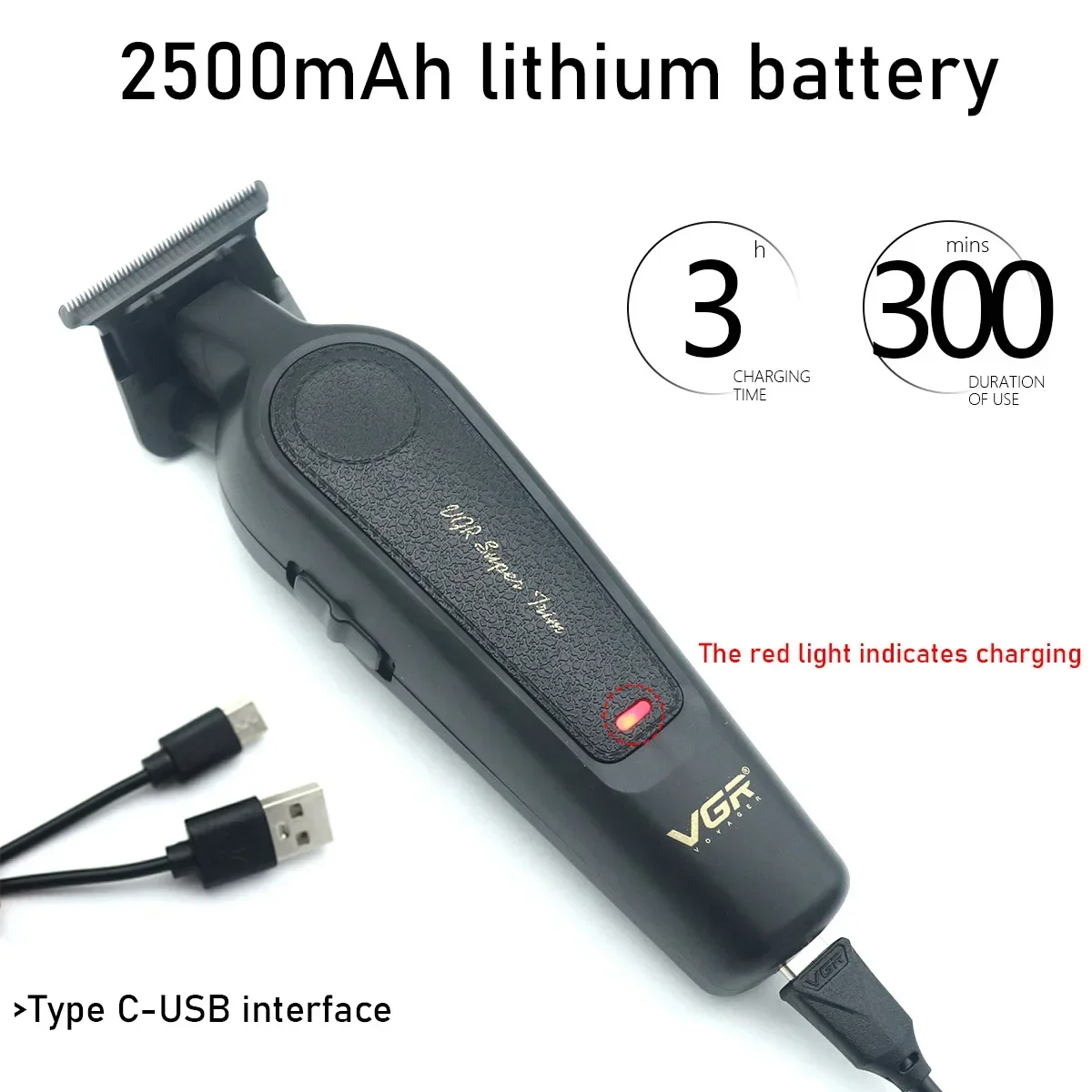Hair Clipper VGR V-995 Professional Cordless Oil Head
