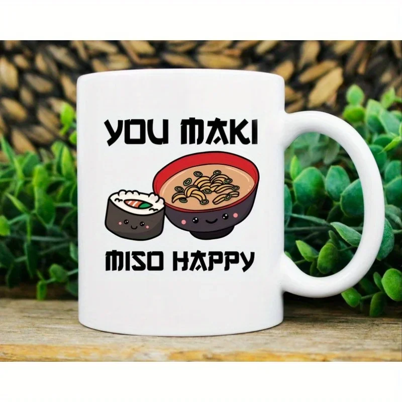 Miso Happy: Ceramic Mug for Coffee, Tea, and More - Funny Personalized Drinkware Gift