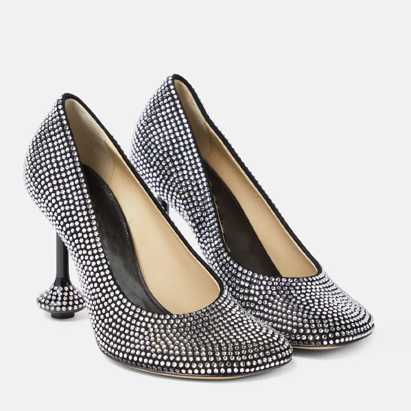 Women High Heels women high heels,platform high heels sandals Light Luxury Irregular Rhinestone for Banquet Wedding