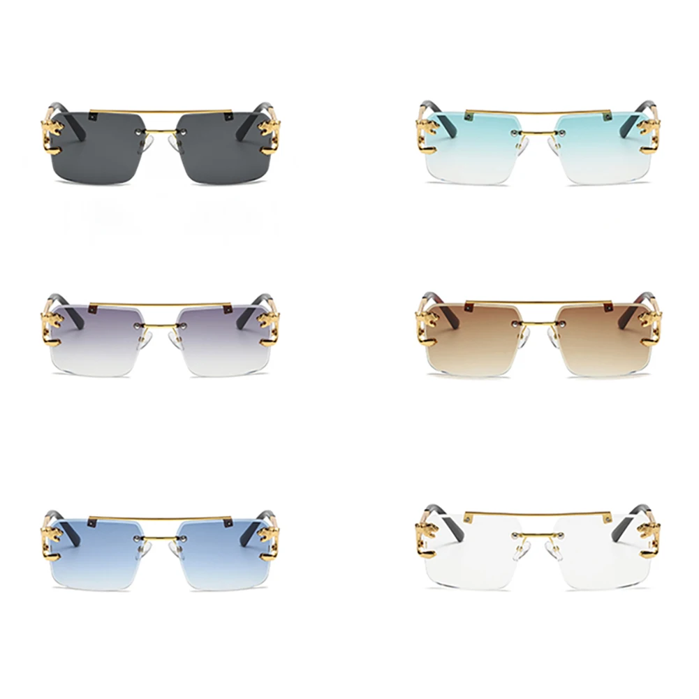 Gucci '00s Lilac GG 1692/S Rimless Sunglasses