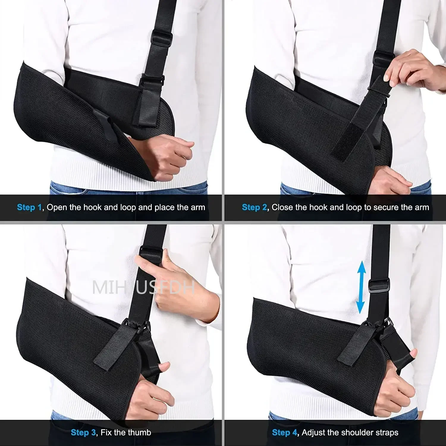 Arm Fixation Strap Arm Sling Braces Shoulder Fixator Medical Support Strap Adjustable Shoulder Support Bracket